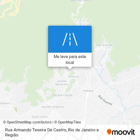 Rua Armando Texeira De Castro mapa
