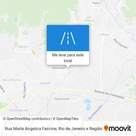 Rua Maria Angelica Faccine mapa