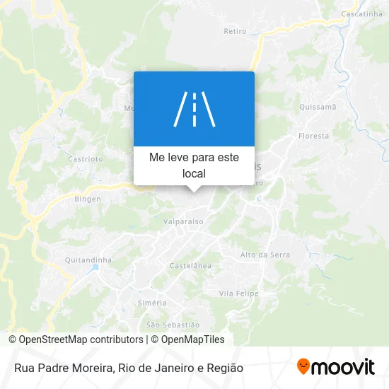 Rua Padre Moreira mapa