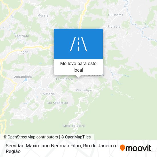 Servidão Maximiano Neuman Filho mapa