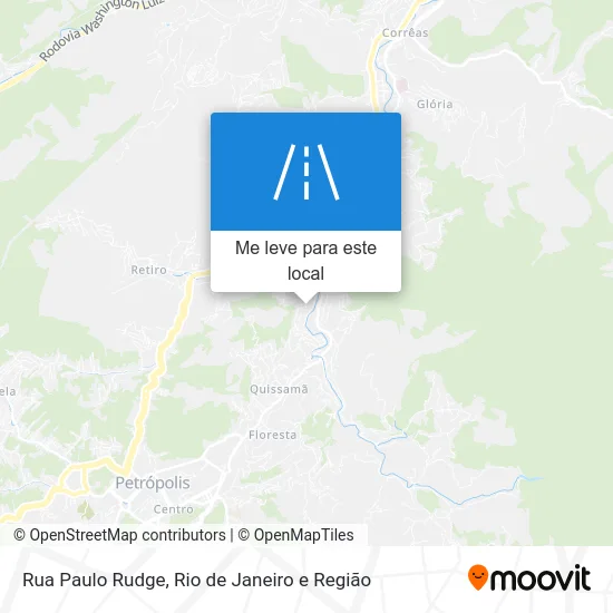 Rua Paulo Rudge mapa