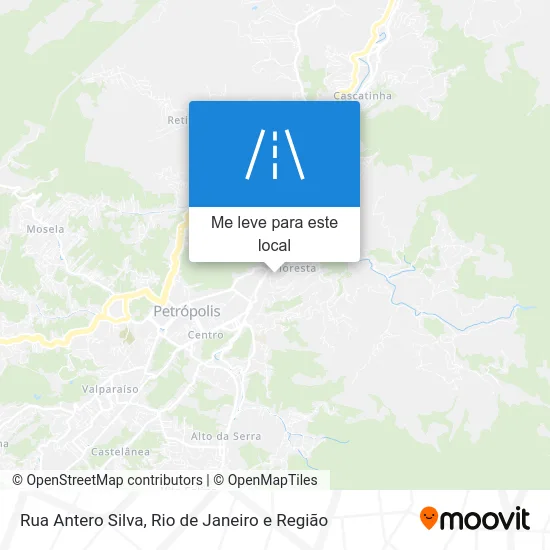 Rua Antero Silva mapa