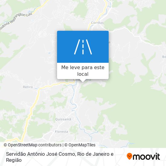 Servidão Antônio José Cosmo mapa