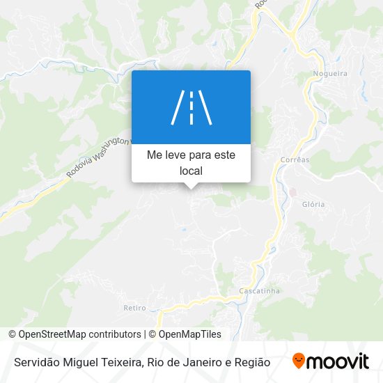 Servidão Miguel Teixeira mapa