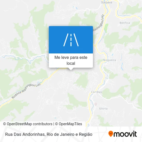 Rua Das Andorinhas mapa