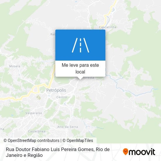 Rua Doutor Fabiano Luís Pereira Gomes mapa