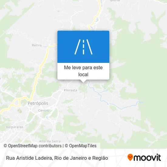 Rua Aristide Ladeira mapa