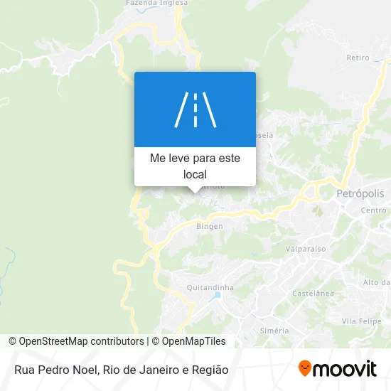 Rua Pedro Noel mapa