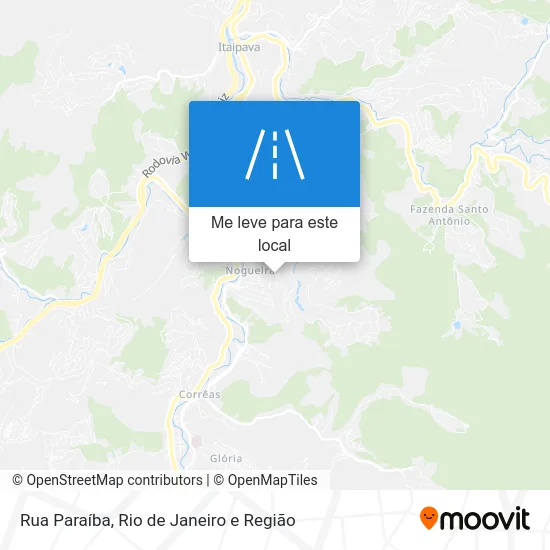 Rua Paraíba mapa