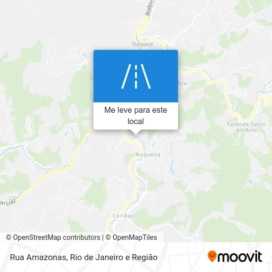 Rua Amazonas mapa