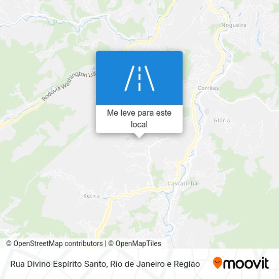 Rua Divino Espírito Santo mapa