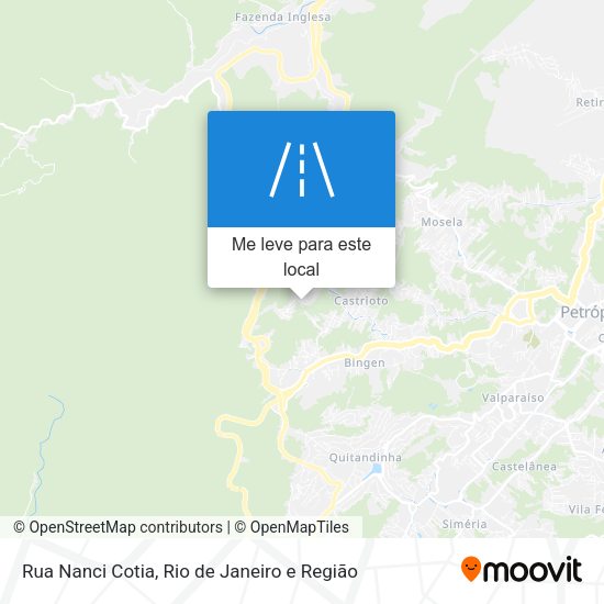 Rua Nanci Cotia mapa