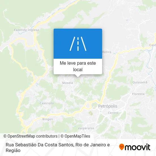 Rua Sebastião Da Costa Santos mapa