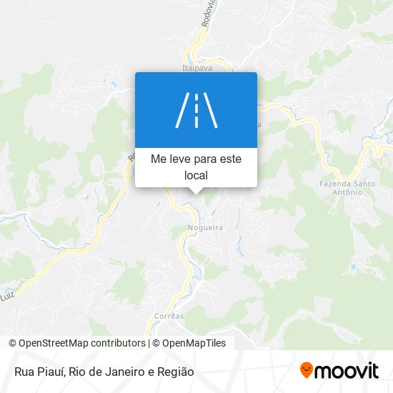 Rua Piauí mapa