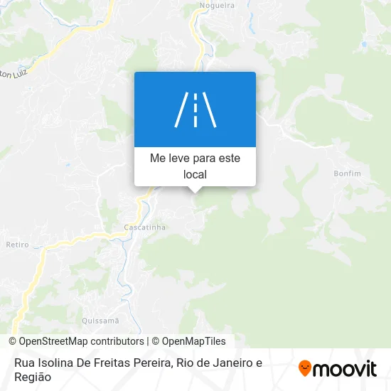 Rua Isolina De Freitas Pereira mapa