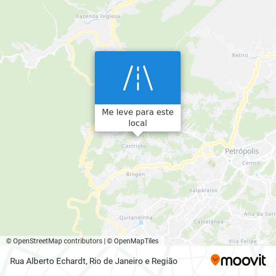 Rua Alberto Echardt mapa