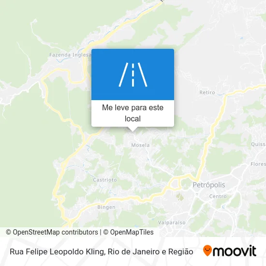 Rua Felipe Leopoldo Kling mapa