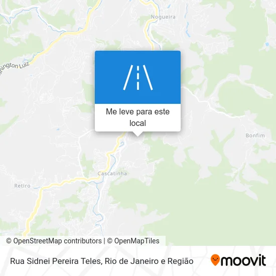 Rua Sidnei Pereira Teles mapa