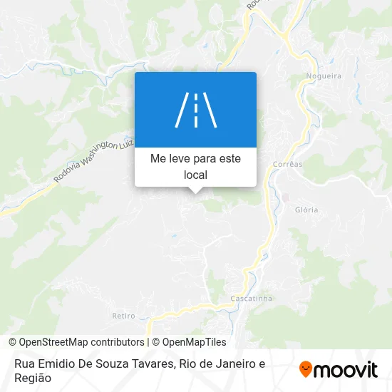 Rua Emidio De Souza Tavares mapa