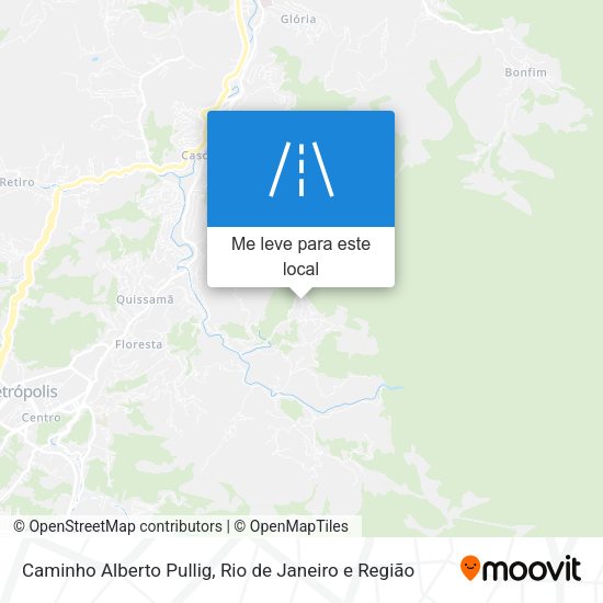 Caminho Alberto Pullig mapa