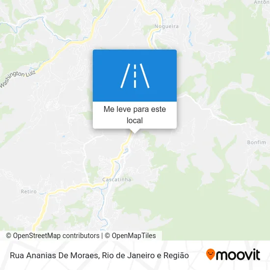 Rua Ananias De Moraes mapa