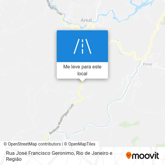 Rua José Francisco Geronimo mapa