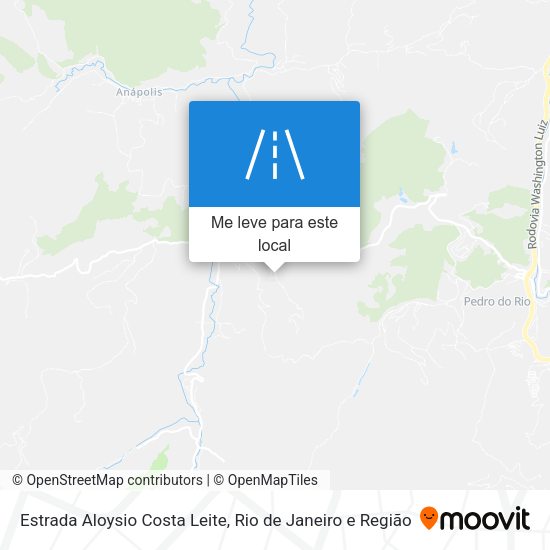 Estrada Aloysio Costa Leite mapa