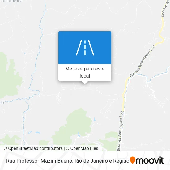 Rua Professor Mazini Bueno mapa