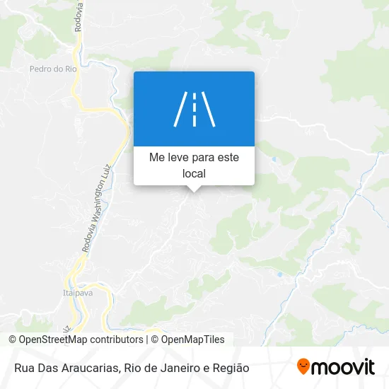 Rua Das Araucarias mapa
