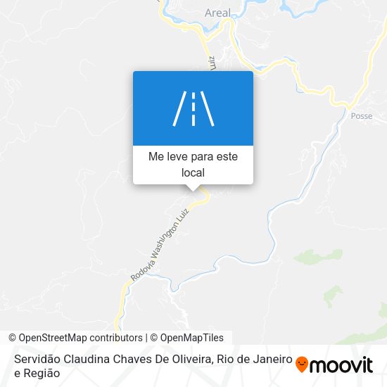 Servidão Claudina Chaves De Oliveira mapa