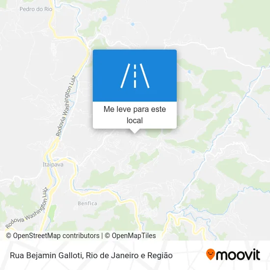 Rua Bejamin Galloti mapa