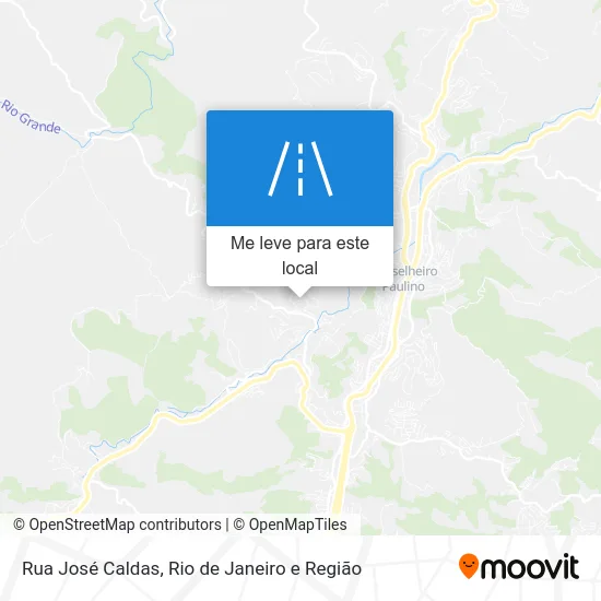 Rua José Caldas mapa