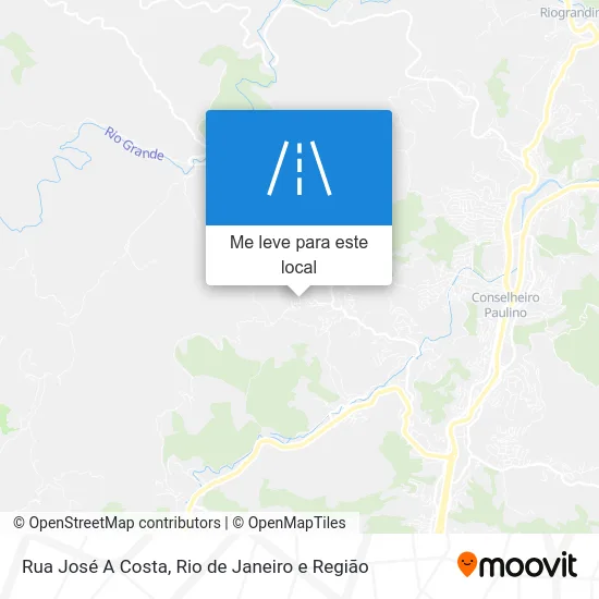 Rua José A Costa mapa