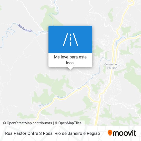 Rua Pastor Onfre S Rosa mapa