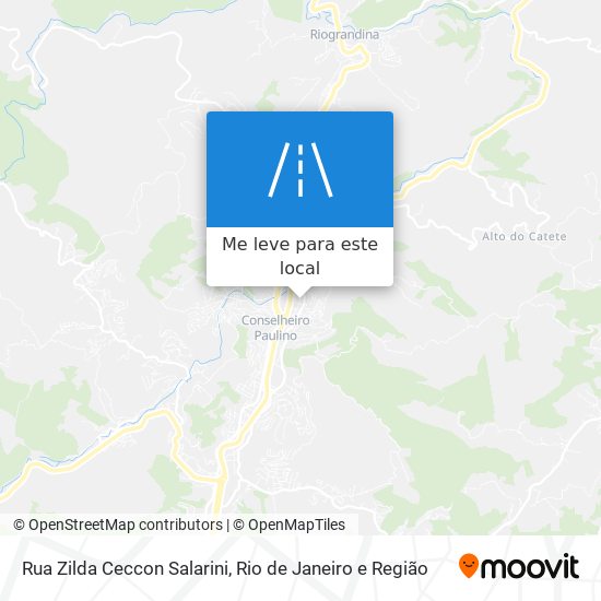 Rua Zilda Ceccon Salarini mapa