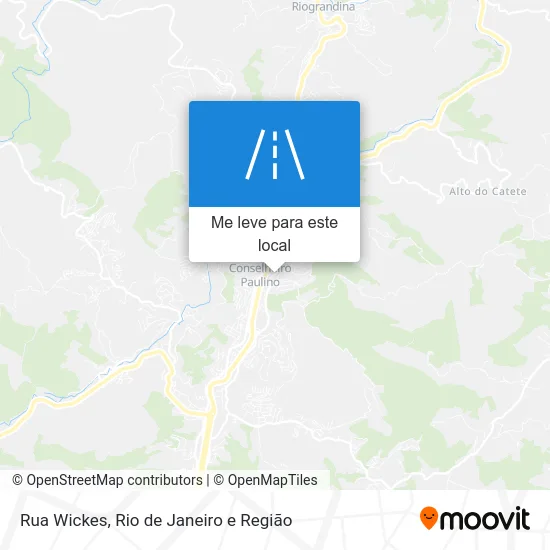 Rua Wickes mapa