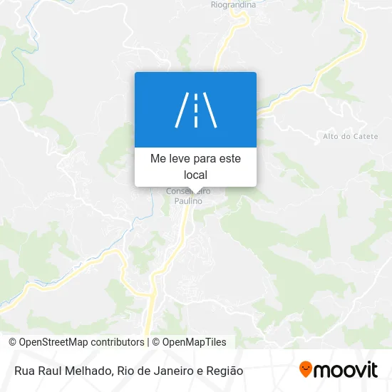 Rua Raul Melhado mapa