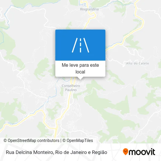 Rua Delcina Monteiro mapa