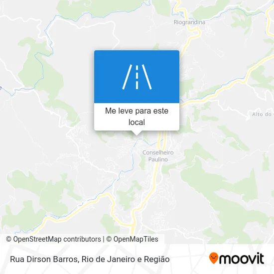 Rua Dirson Barros mapa