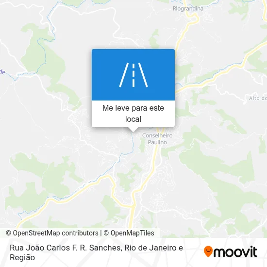Rua João Carlos F. R. Sanches mapa