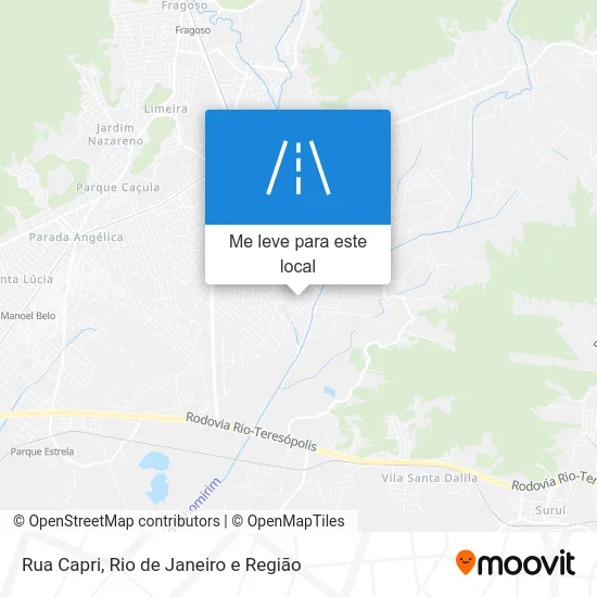 Rua Capri mapa