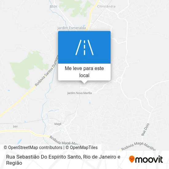 Rua Sebastião Do Espírito Santo mapa