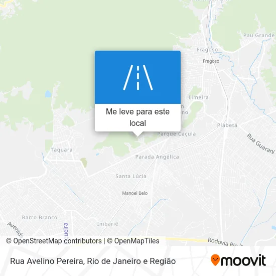 Rua Avelino Pereira mapa