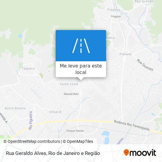 Rua Geraldo Alves mapa