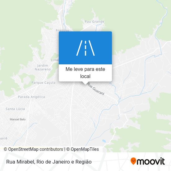 Rua Mirabel mapa