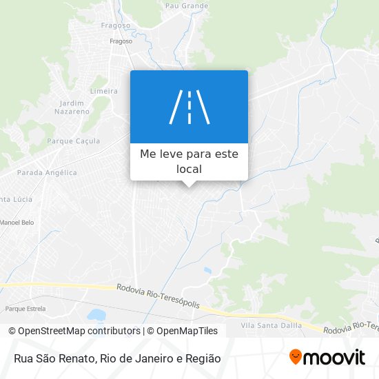 Rua São Renato mapa