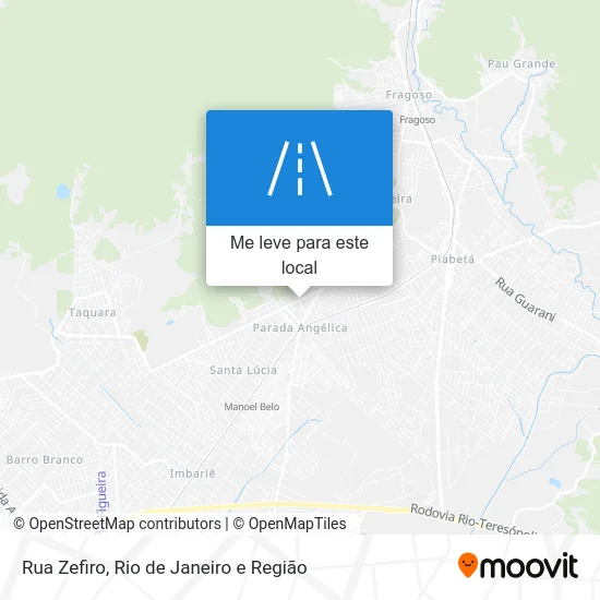 Rua Zefiro mapa