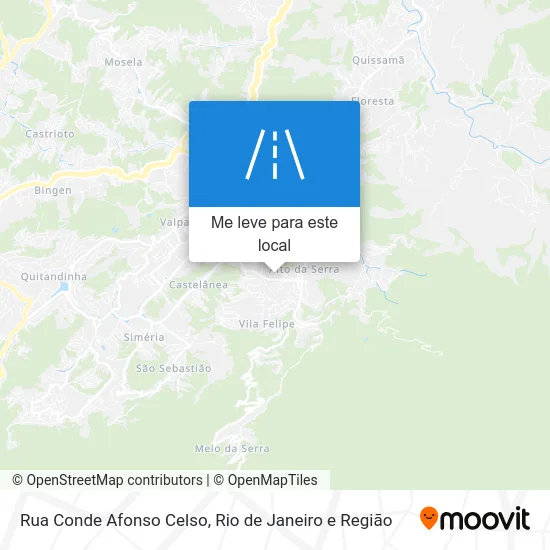 Rua Conde Afonso Celso mapa