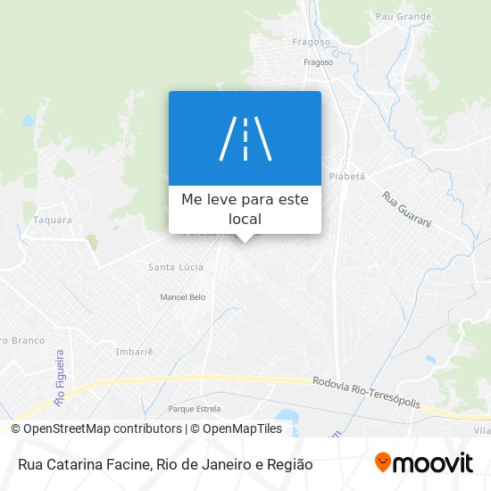 Rua Catarina Facine mapa