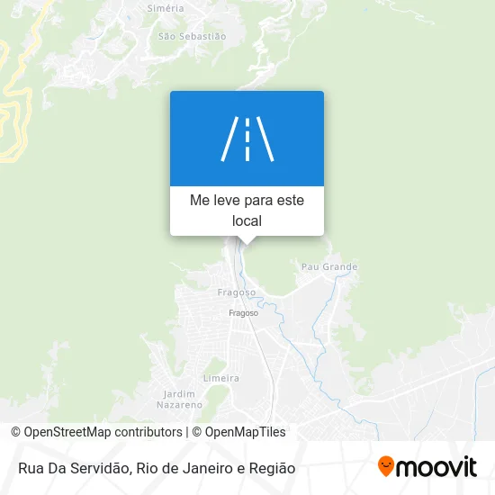 Rua Da Servidão mapa